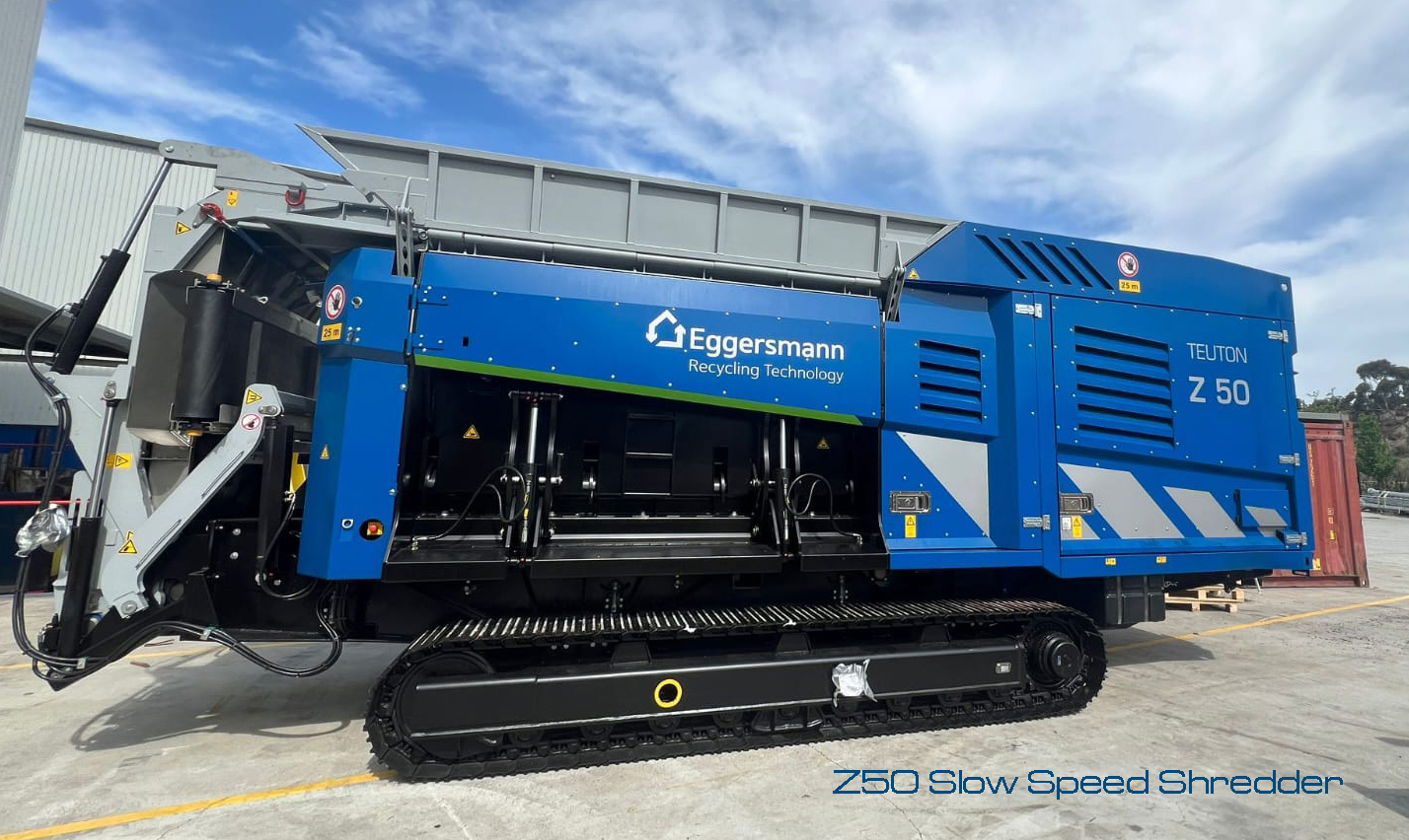 Eggersmann Teuton Z50 mobile tracked shredder