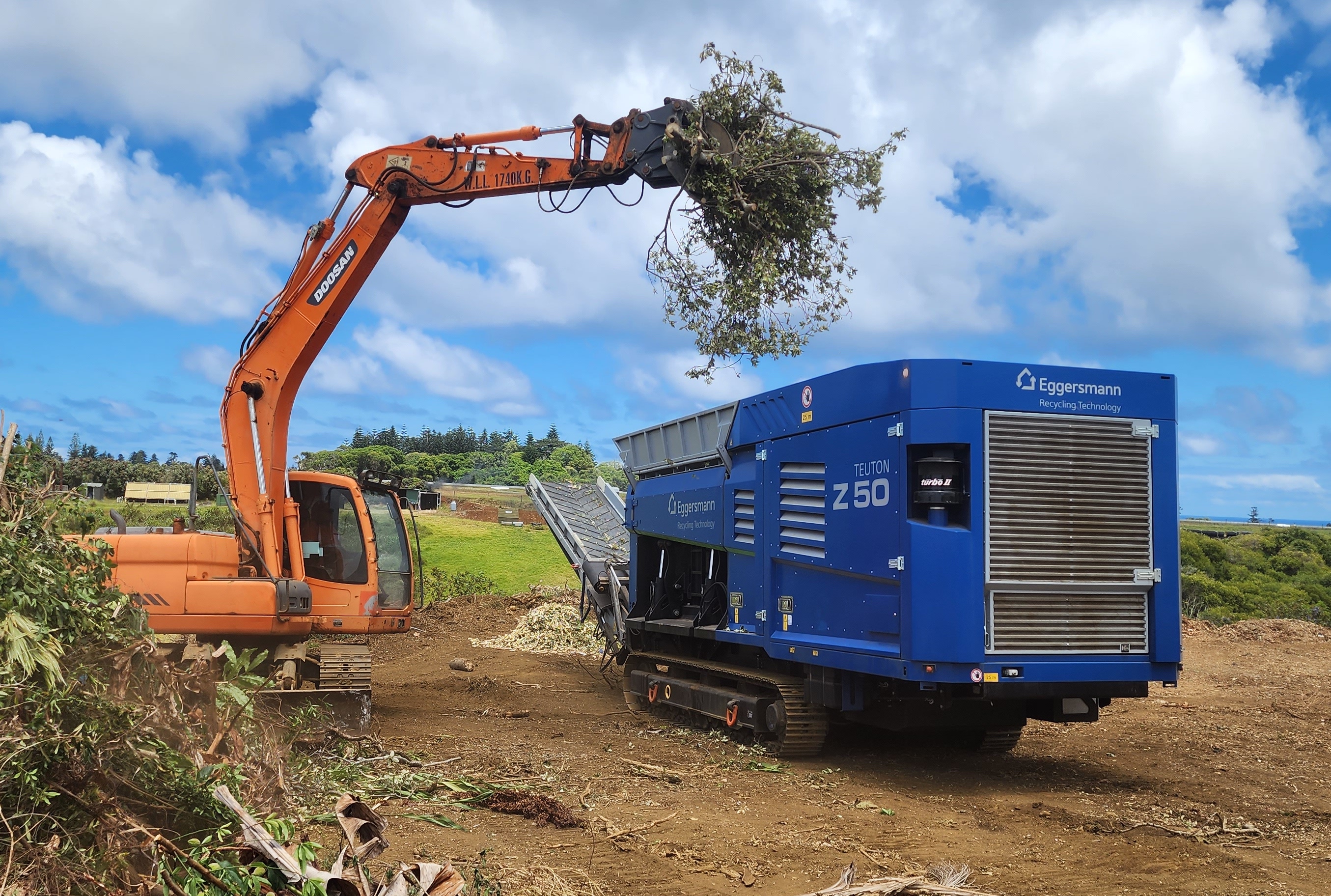 Z50 deployed on a land clearing site